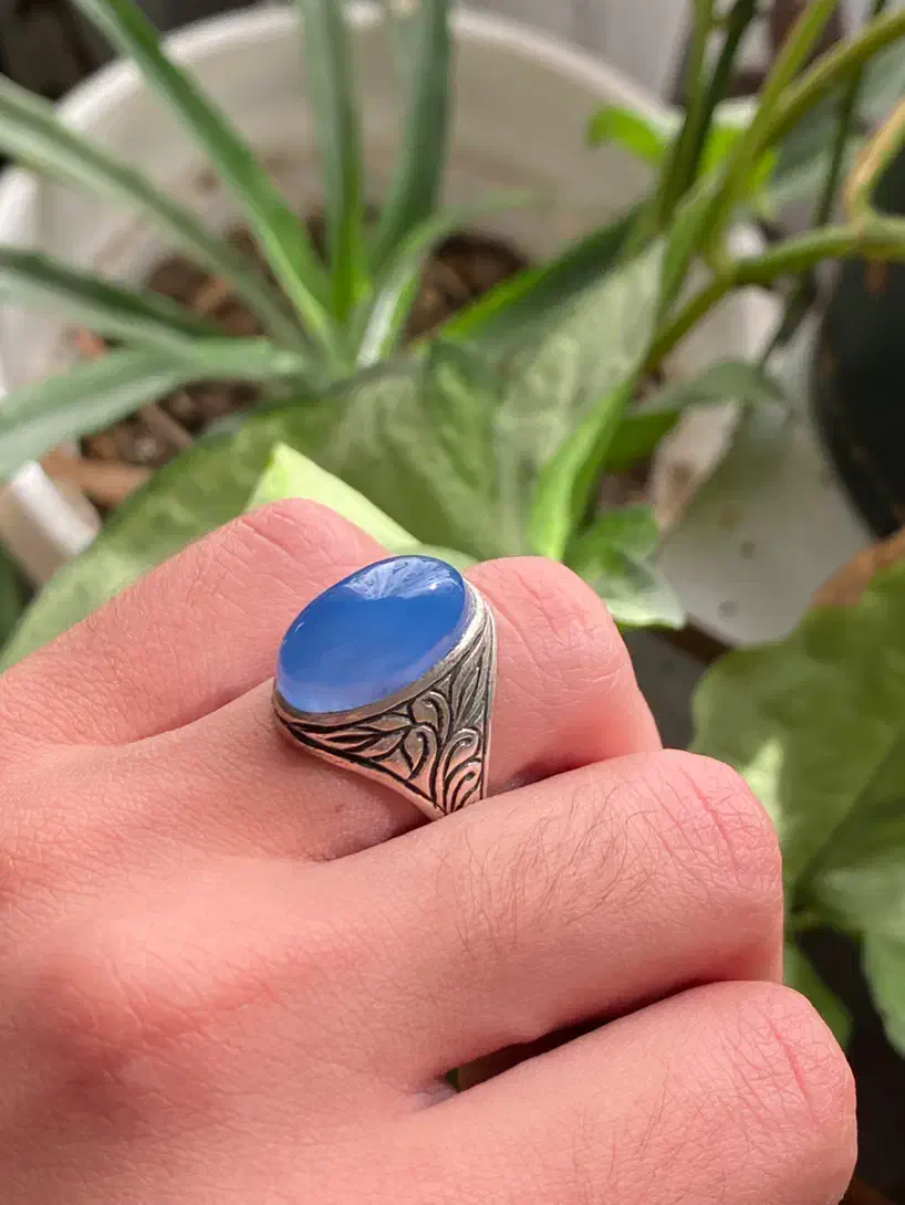 انگشتر عقیق کبود فروش فوری|جواهرات|اردبیل, |دیوار