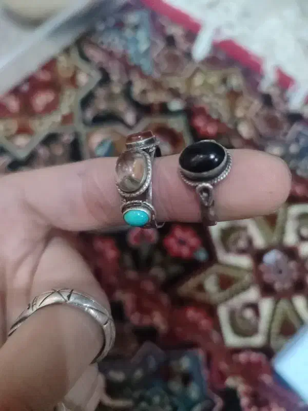 انگشتر نقره قدیمی دستساز|جواهرات|ری, دیلمان|دیوار