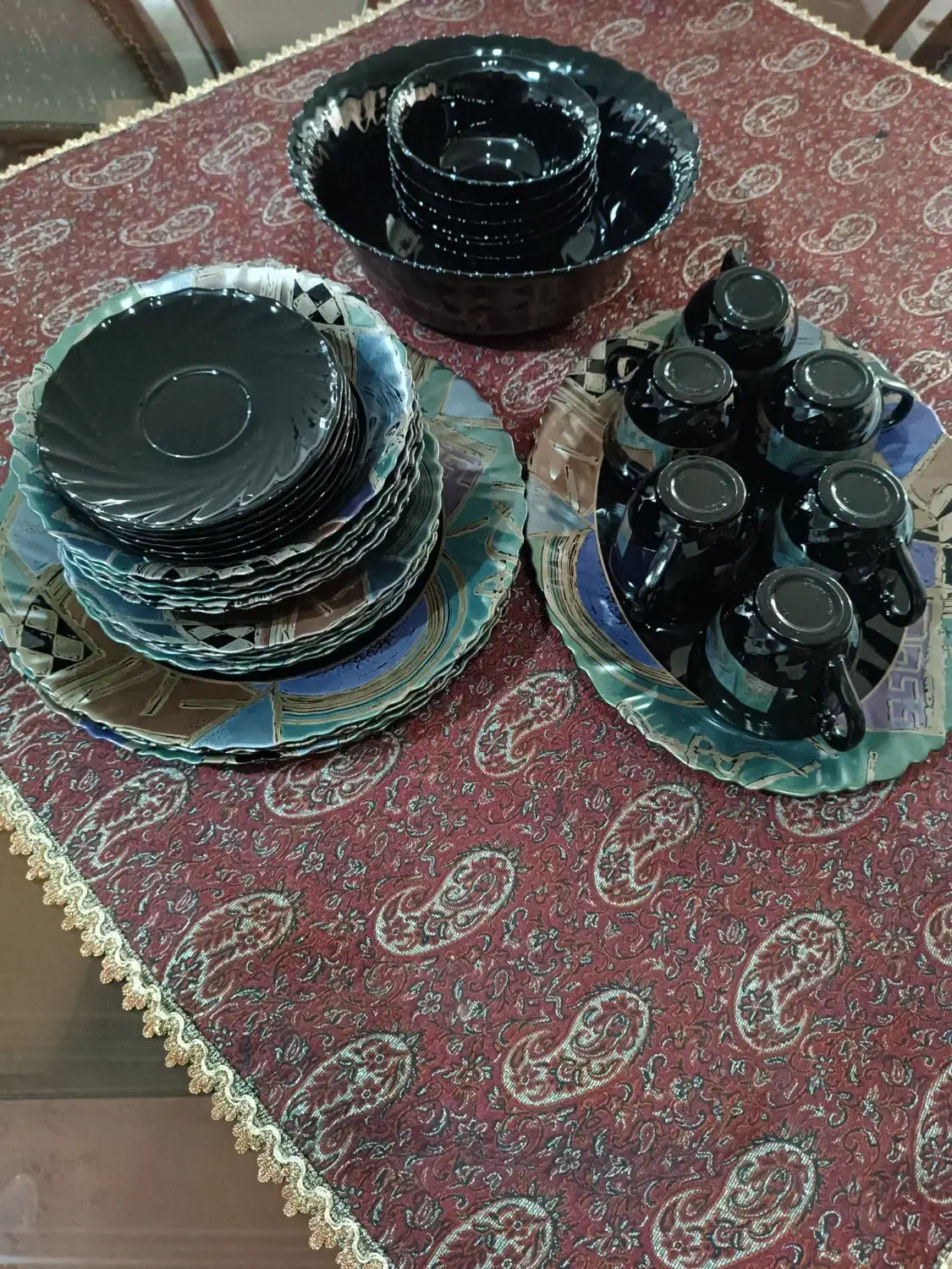 سرویس آرکوپال 38 پارچه اصل فرانسه|ظروف سرو و پذیرایی|ساری, |دیوار