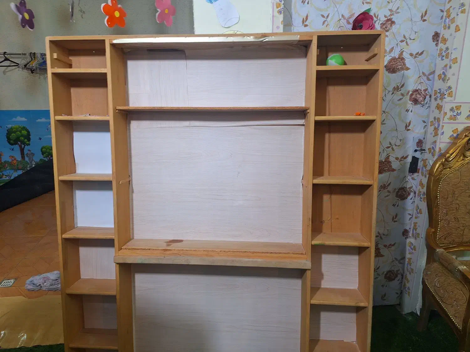 قفسه کتابخانه|کتابخانه، شلف، قفسههای دیواری|کرمانشاه, |دیوار