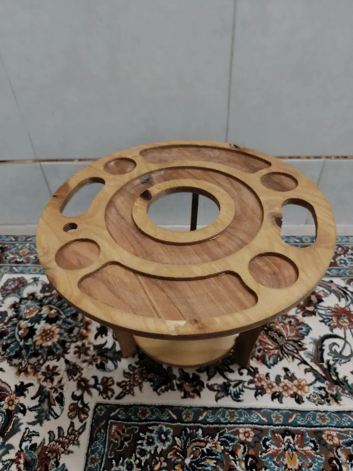 میز قلیان چوبی|کلکسیون و سرگرمی|اصفهان, خوراسگان|دیوار