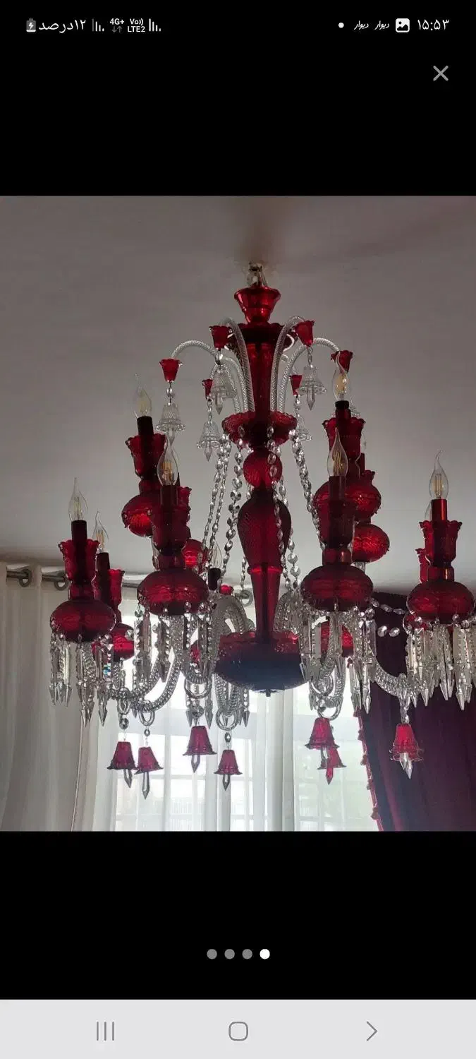 لوستر کریستال|لوستر و چراغ آویز|تهران, امانیه|دیوار