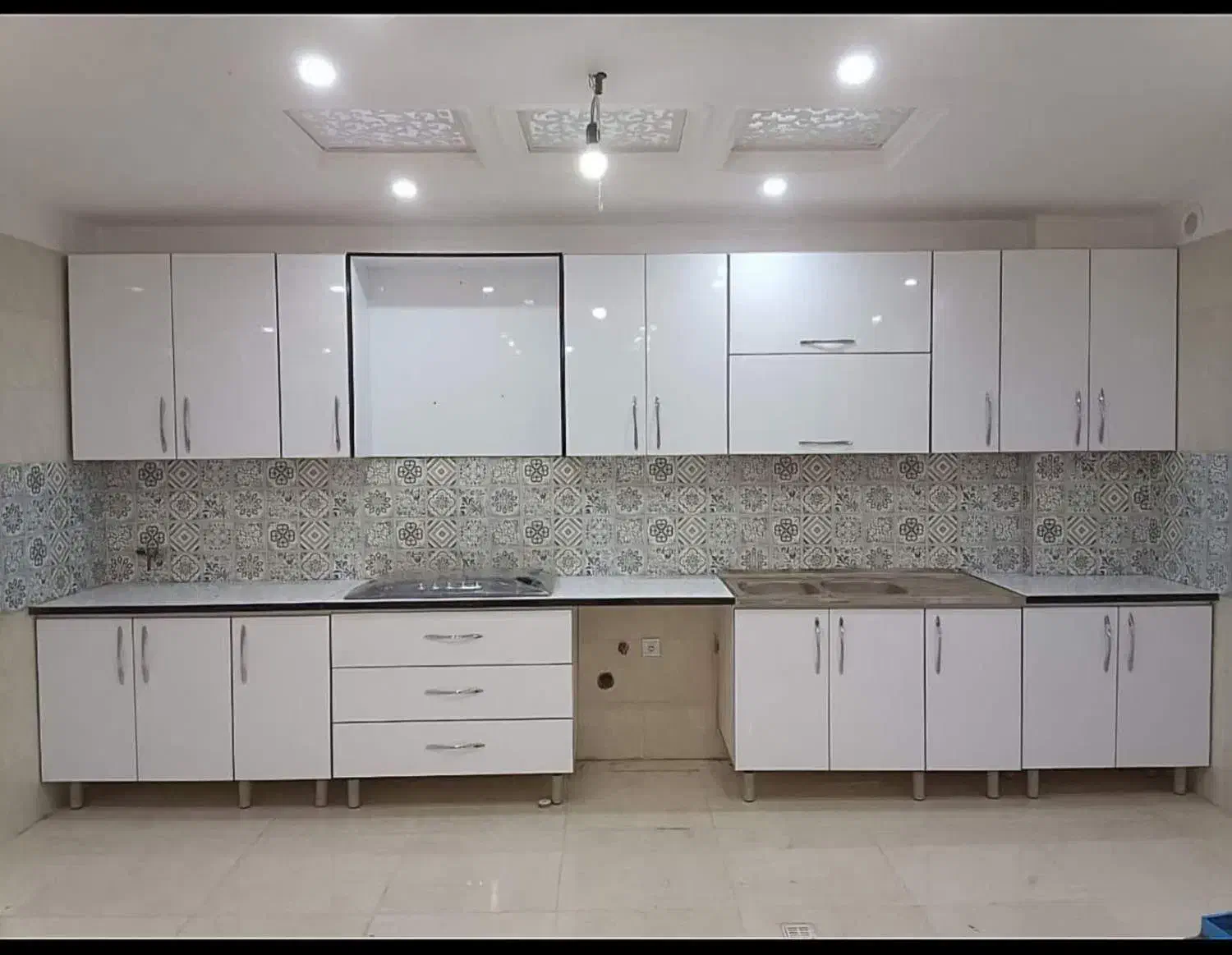 جذابیت کابینت های MDF/با طرح سفید مشکی/698|مصالح و تجهیزات ساختمان|اردبیل, |دیوار