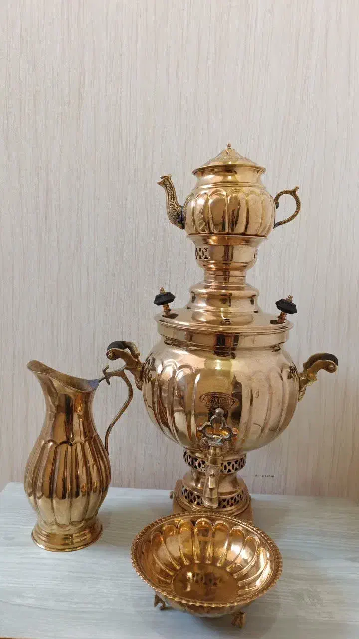 سماور زغالی|سماور، چای‌ساز، قهوه‌ساز|کاشان, دانش|دیوار