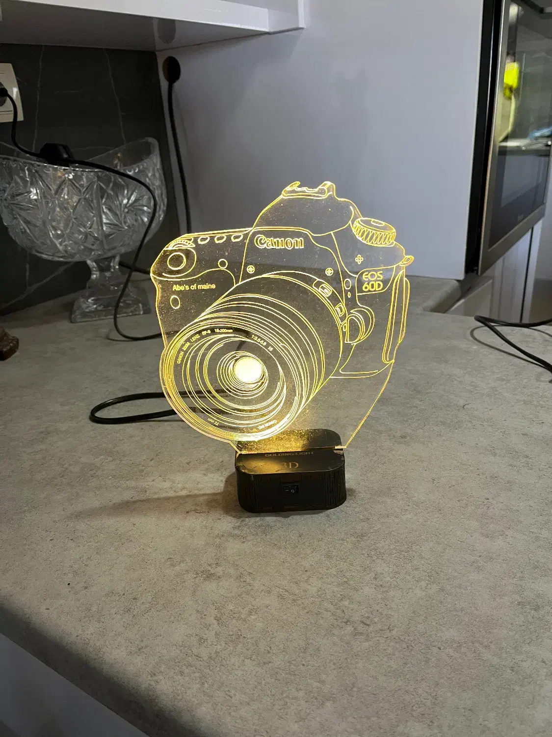 چراغ خواب سه بعدی فانتزی دست ساز|چراغ خواب و آباژور|اصفهان, شهریار|دیوار