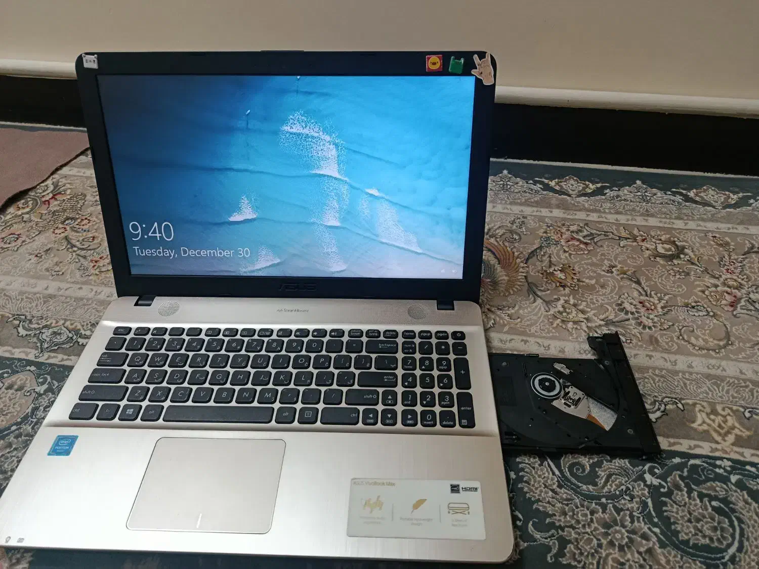 لپ تاپ Asus در حد نو|رایانه همراه|تهران, بهداشت|دیوار