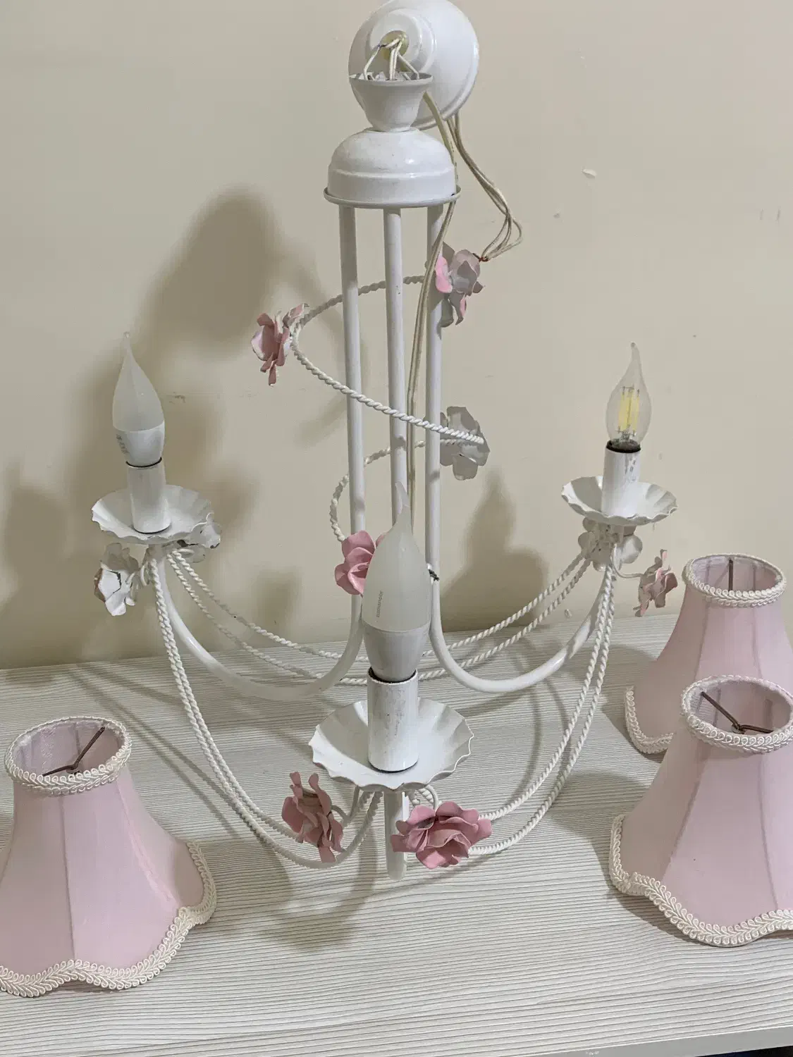 لوستر سه شاخه دخترانه طرح فانتزی|لوستر و چراغ آویز|تهران, امانیه|دیوار