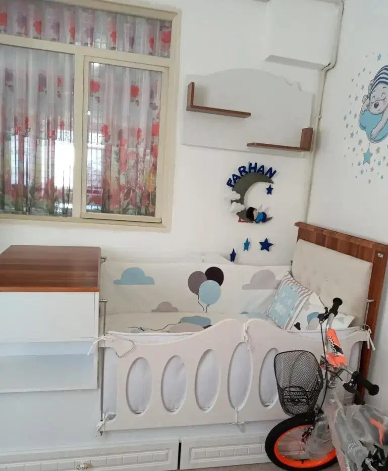 تخت کودک و نوجوان|تخت و سرویس خواب|قرچک, باقرآباد|دیوار