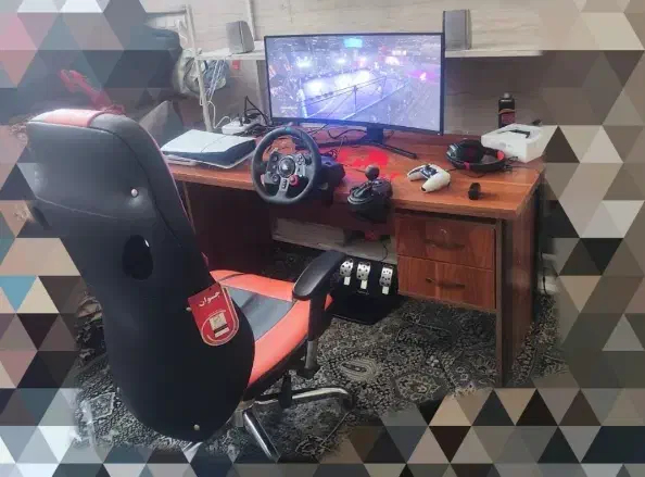 PS5 فوقالعاده تمیز + ۲دسته +فرمان G29 + دنده G29|کنسول، بازی ویدئویی و آنلاین|شاهرود, |دیوار