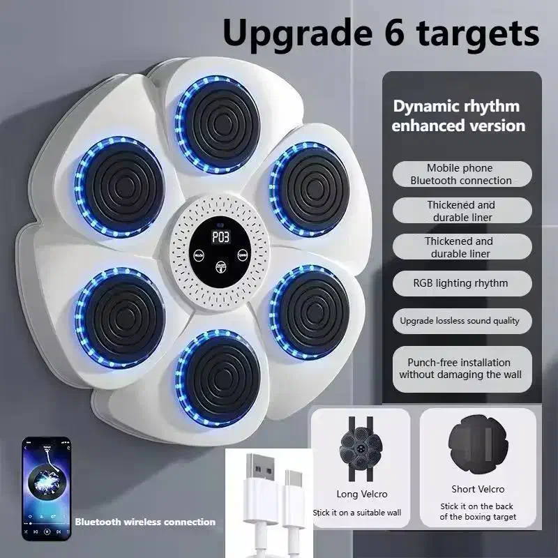 کیسه بوکس هوشمند موزیکال همراه با دستکش بوکس|تجهیزات ورزشی|تهران, باغ فیض|دیوار