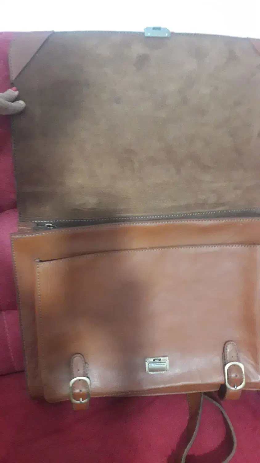 فروش کیف تموم چرم و استر طبیعی جا دار با ضمانت|کیف، کفش، کمربند|گرگان, |دیوار