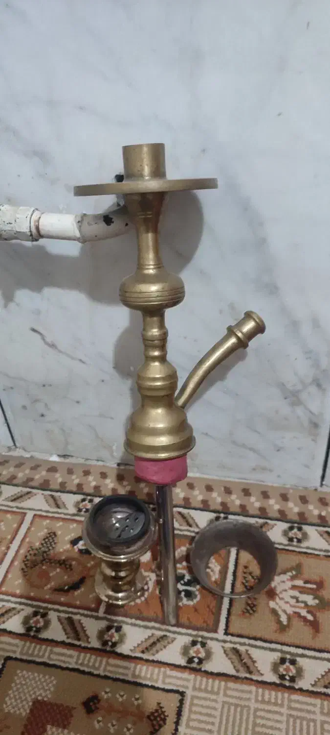 تنه قلیان برنجی|کلکسیون و سرگرمی|کلاله, |دیوار