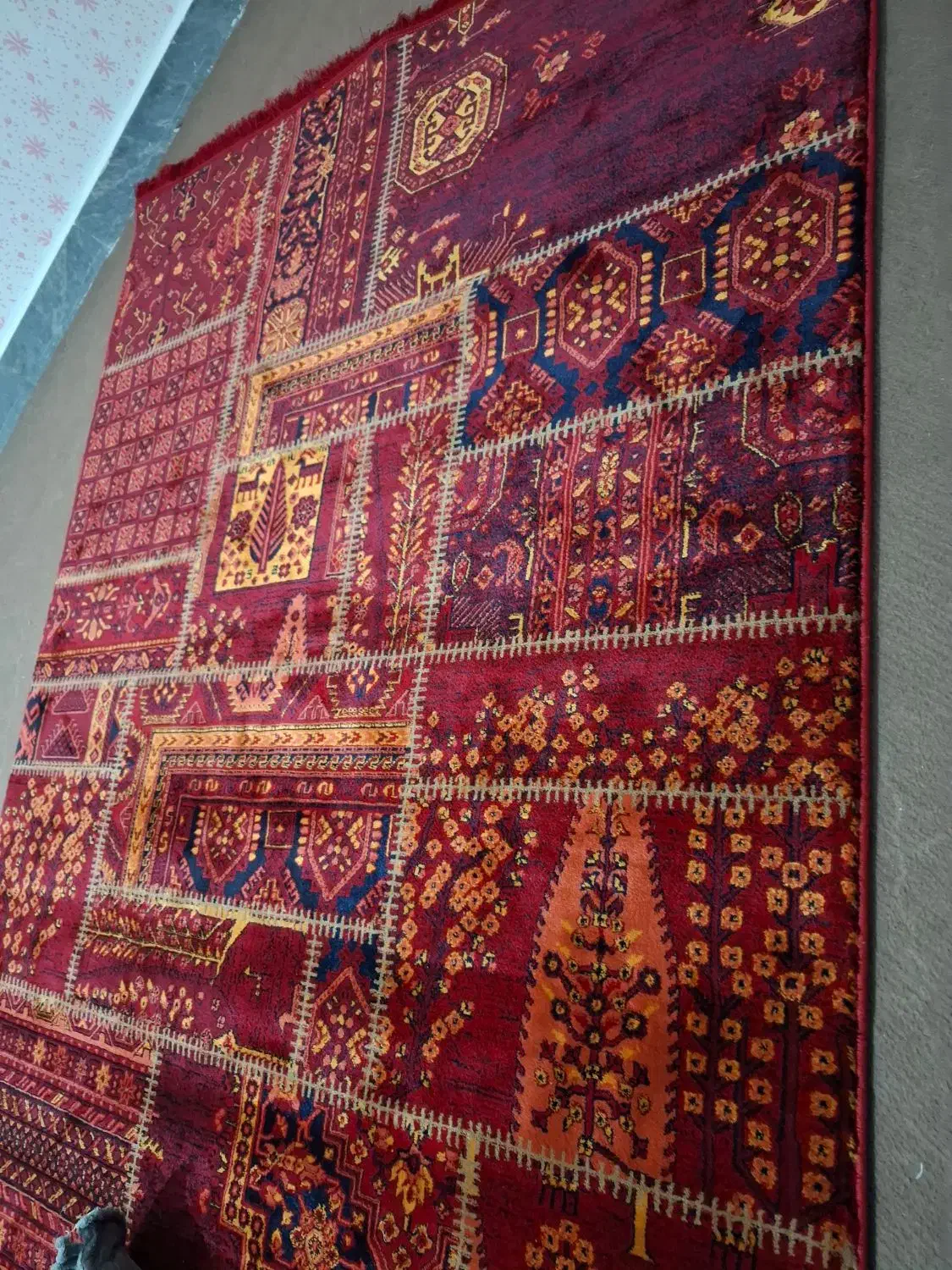 فرش 4 متری 700 شانه|فرش|بهبهان, |دیوار