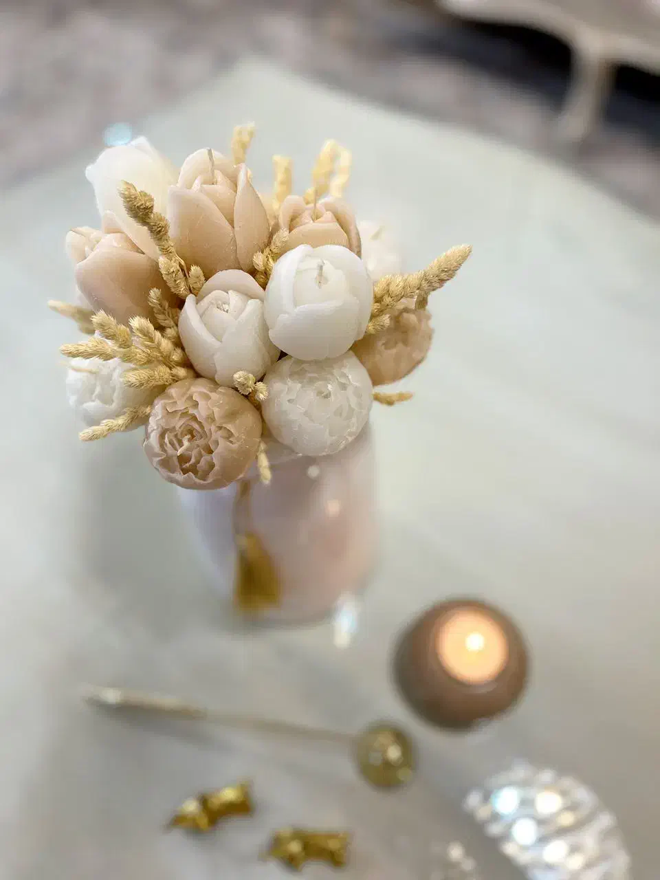شمعگلهای لوکس و دستساز کمیاب و ماندگار|گل مصنوعی|تهران, مجیدیه|دیوار