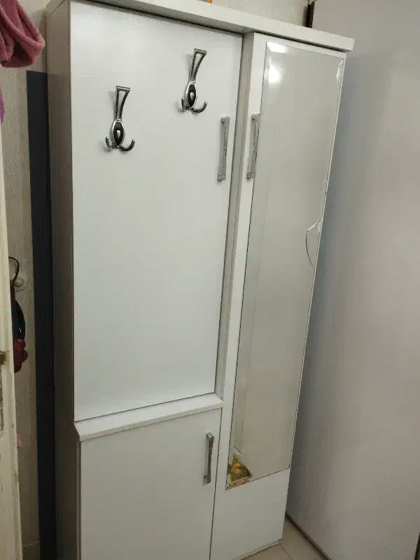 کمدجا کفشی و آویز لباس ، آینه دار|جاکفشی، کمد، دراور|قم, عمار یاسر|دیوار