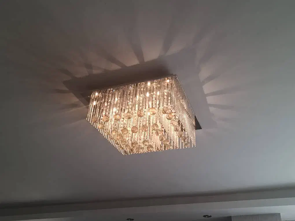 لوستر سقفی مربعی ال ای دی|لوستر و چراغ آویز|پردیس, فاز ۴|دیوار