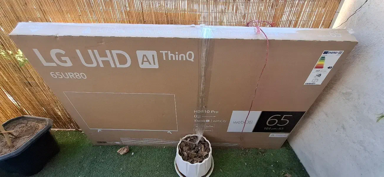 کارتن جعبه تلویزیون ال جی ۶۵ اینچ|تلویزیون و پروژکتور|شیراز, فرگاز|دیوار