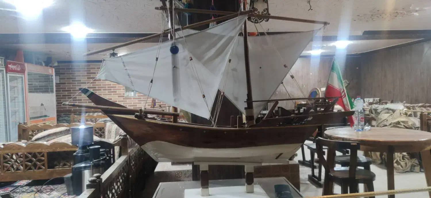 لنج چوبی دست ساز تزیینی چهار عدد|صنایع دستی و سایر لوازم تزئینی|خارک, |دیوار