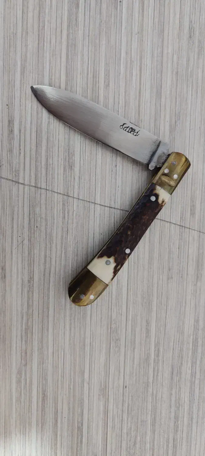 چاقو دسته شاخ کرند|کلکسیون اشیاء عتیقه|کرمانشاه, |دیوار