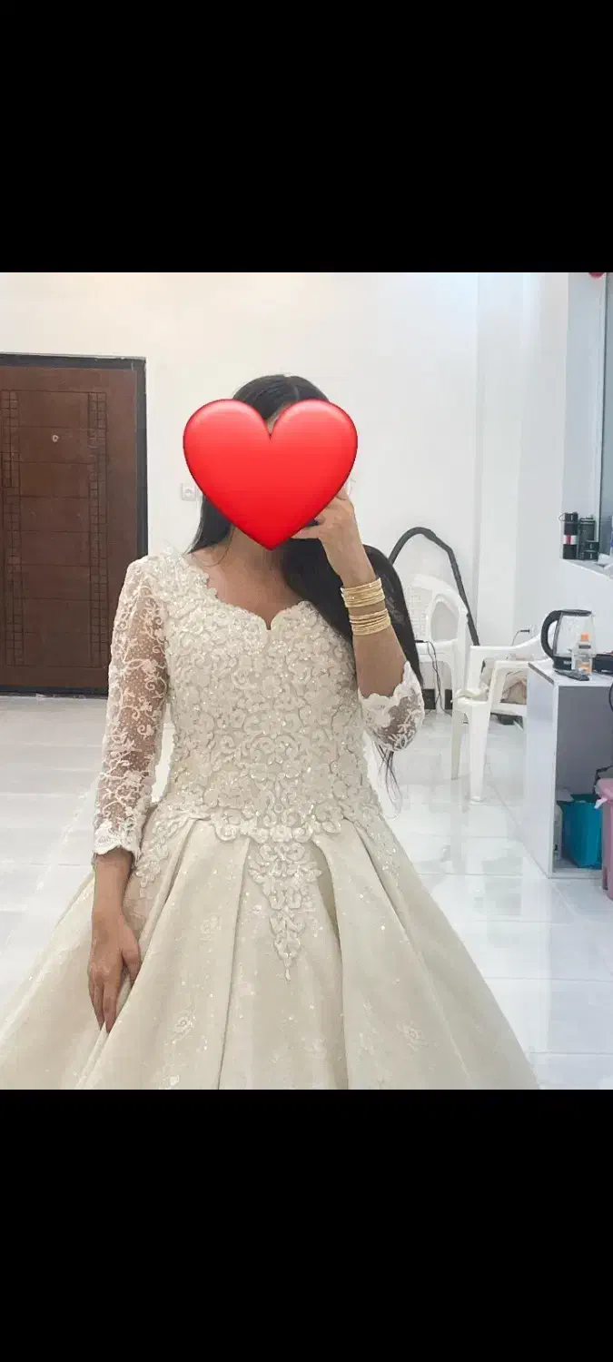 لباس عروس آستین دار|لباس|میناب, |دیوار