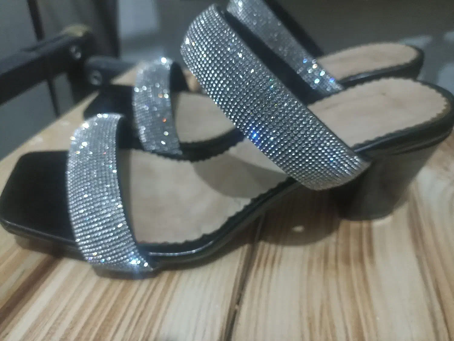 صندل مشکی سایز ۳۸|کیف، کفش، کمربند|اهواز, پردیس|دیوار