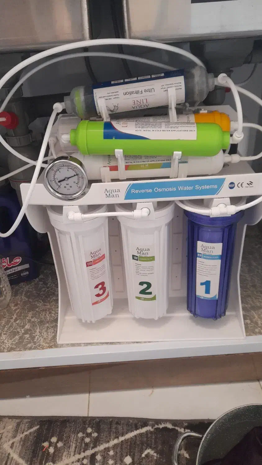 تعمیر دستگاه تصفیه تصویه تسویه آب و تعویض فیلتر|آبسردکن و تصفیه آب|همدان, |دیوار