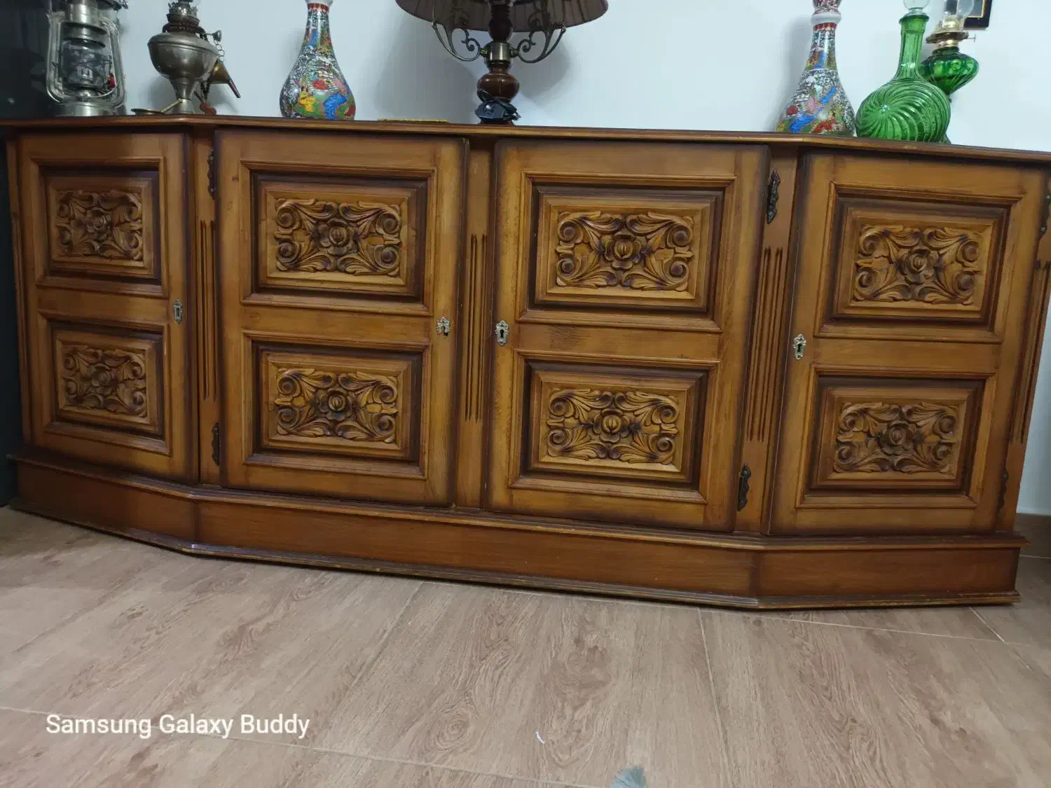 بوفه قدیمی چوب خالص|بوفه، ویترین، کنسول|سنندج, |دیوار