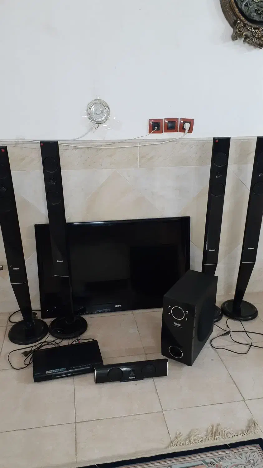 تلویزیون الجی|تلویزیون و پروژکتور|قم, چهل درخت‎|دیوار