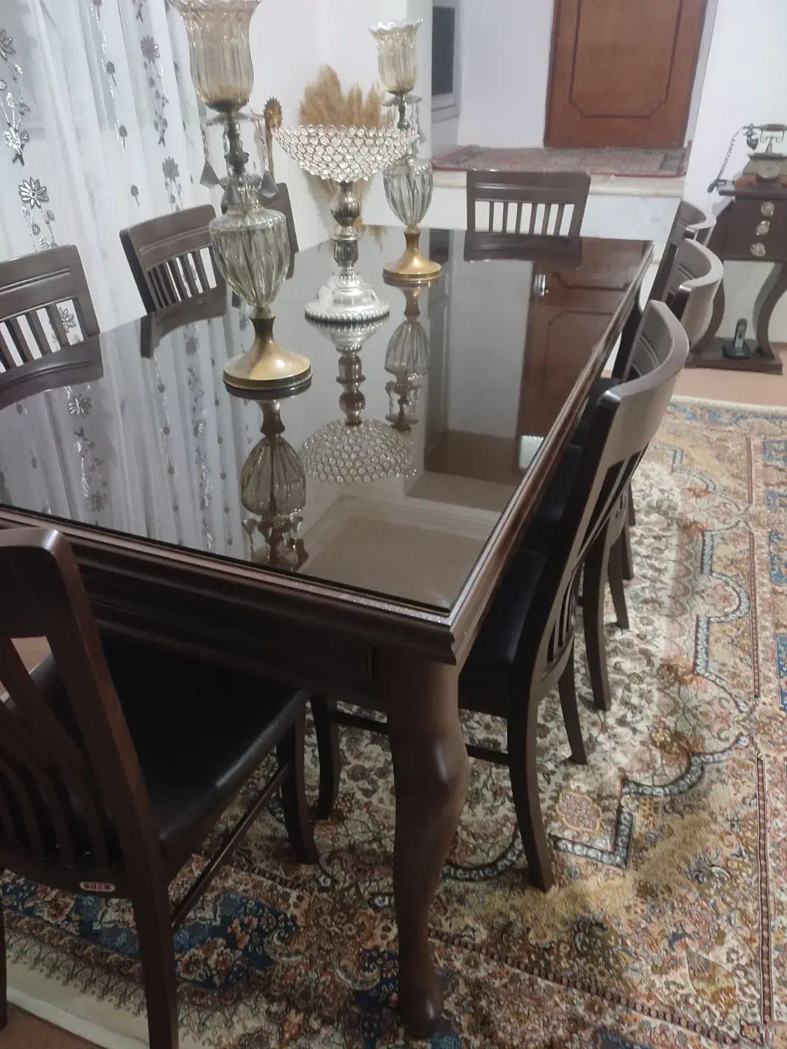 میز غذاخوری 8نفره جنس راش|میز و صندلی غذاخوری|ارومیه, |دیوار