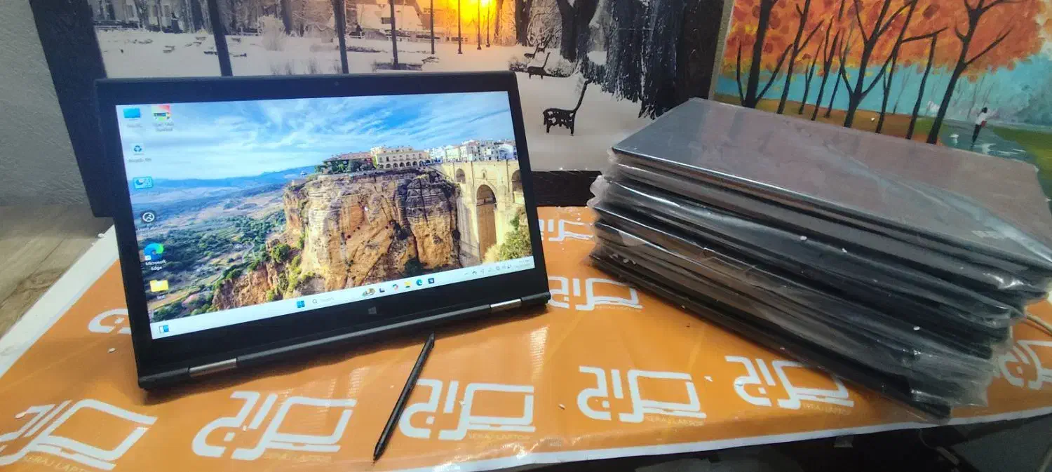لپتاپ تبلتی لنوو لمسی همراه با قلم اورجینال|رایانه همراه|شیراز, شهرک سراج‎|دیوار