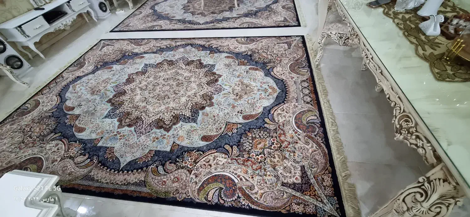 فرش ۹ متری ۱۰۰۰ شانه در حد نو مناسب جهیزیه|فرش|مشهد, تربیت (صدف)|دیوار