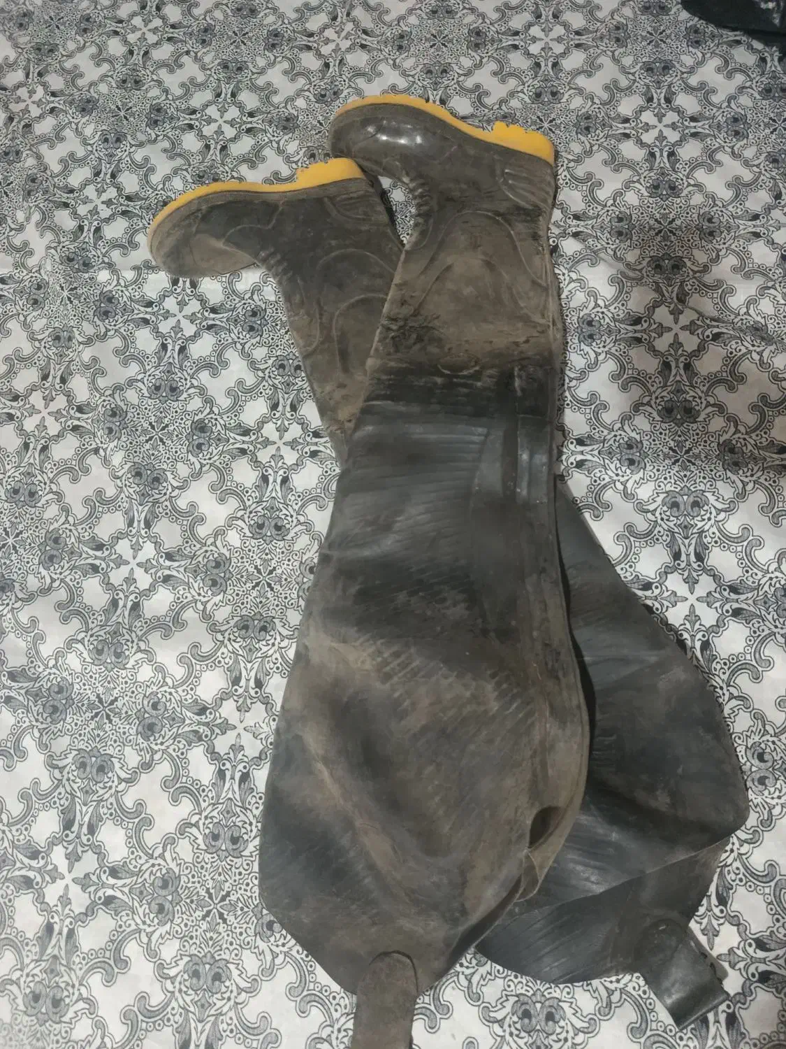 یک جفت چکمه شکار تا کمر سایز 42|کیف، کفش، کمربند|مهاباد (آذربایجان غربی), |دیوار