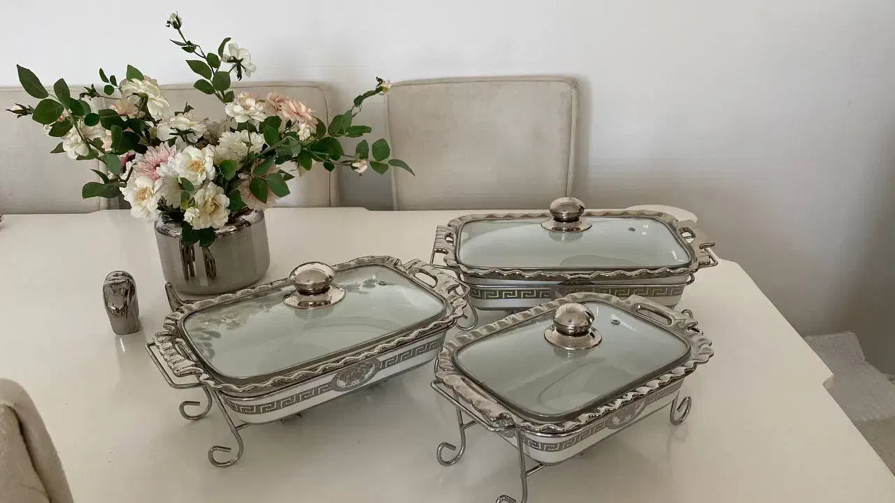 سرویس ظرف پذیرایی وارمر‌دار (ورساچه)|ظروف سرو و پذیرایی|چالوس, |دیوار