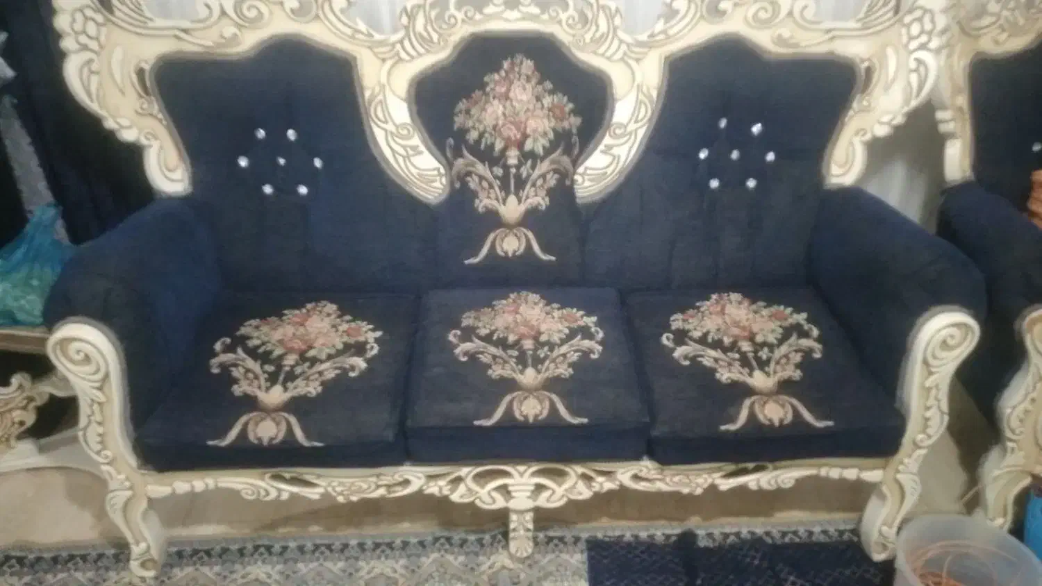 مبل سلطنتی ۷ نفره|مبلمان خانگی و میز عسلی|گرگان, |دیوار