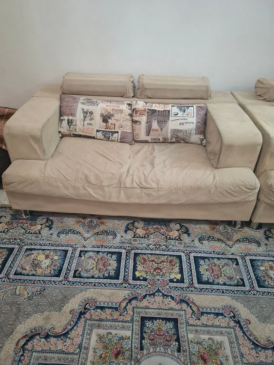 مبل ۷نفره  + میز (تهران)|مبلمان خانگی و میز عسلی|تهران, چهارصد دستگاه|دیوار