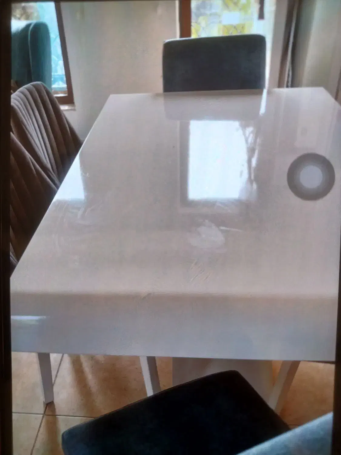 میز ناهار خوری ۶نفره سفید|میز و صندلی غذاخوری|کیش, |دیوار