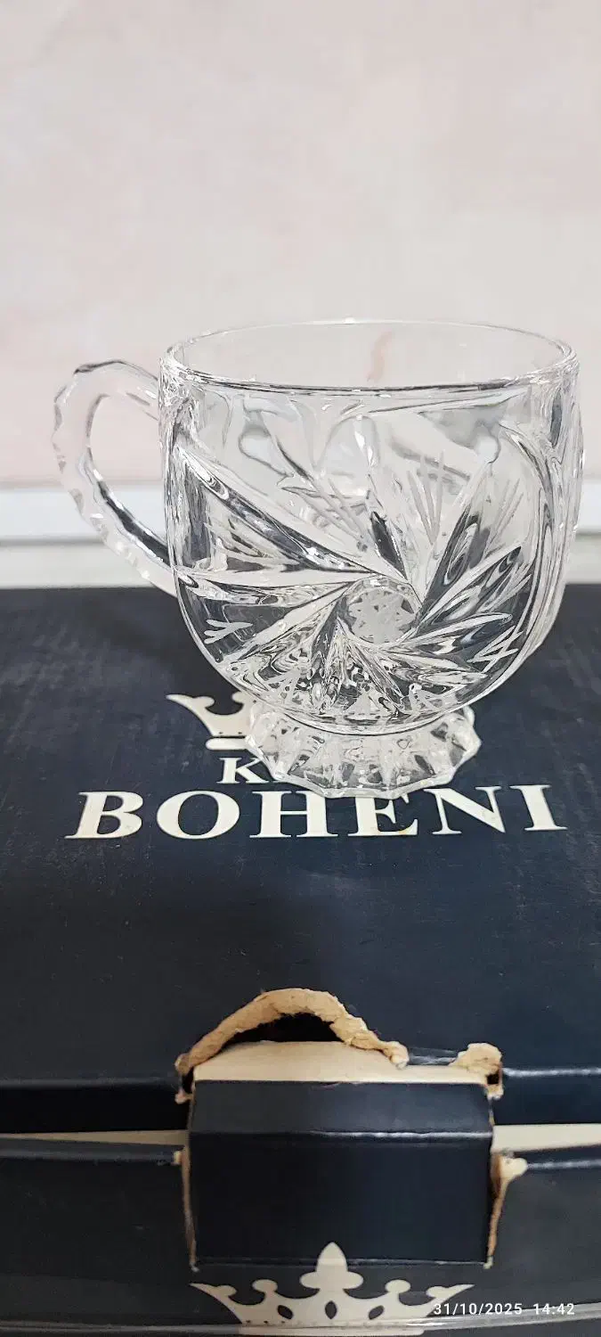 استکان کریستال خورشیدی|ظروف سرو و پذیرایی|ماهدشت, |دیوار