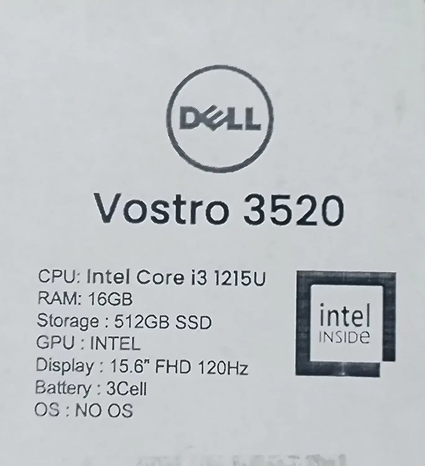 فروش لپ تاپ دل وسترو۳۵۲۰|رایانه همراه|ارومیه, |دیوار