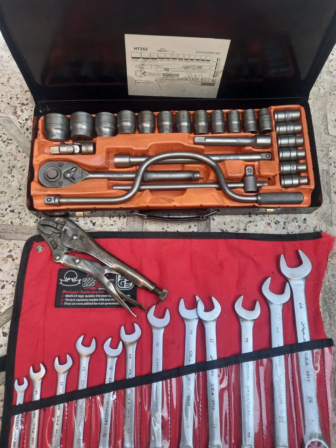 آچار آمریکایی بکس آلمانی کلاقی اصلی کلاغی انبرقفلی|ابزارآلات|مشهد, کارمندان دوم|دیوار