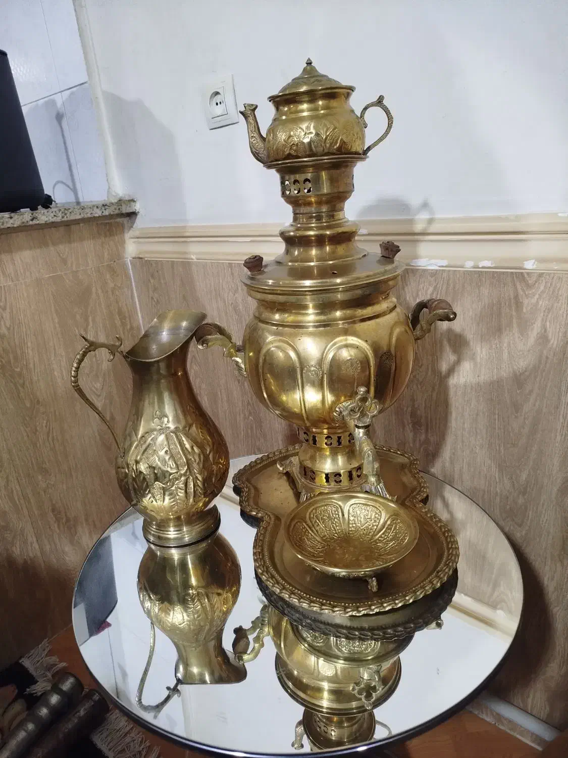 سماور زغالی برنجی|سماور، چای‌ساز، قهوه‌ساز|محمدشهر, محمدشهر|دیوار