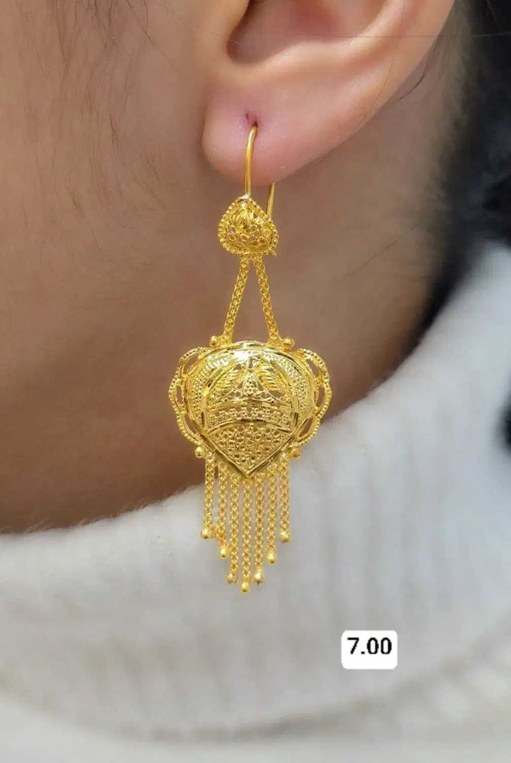 گوشواره های کشمیری نقره با آبکاری طلا|جواهرات|ایرانشهر, |دیوار