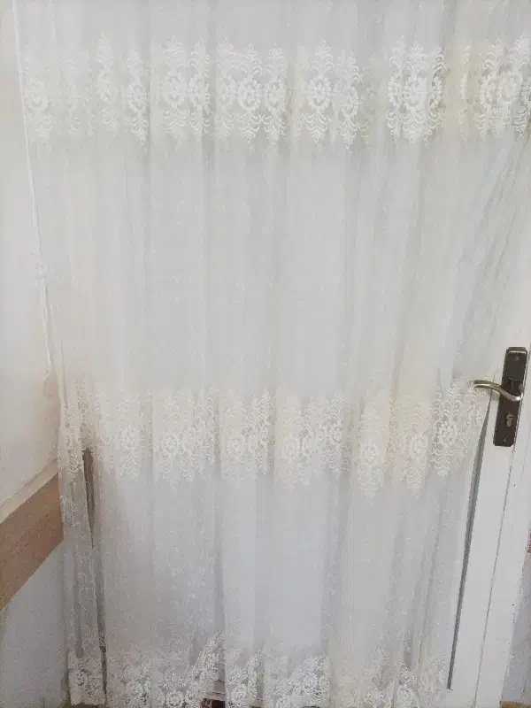 تور سفید نو|پرده، رانر، رومیزی|تایباد, |دیوار