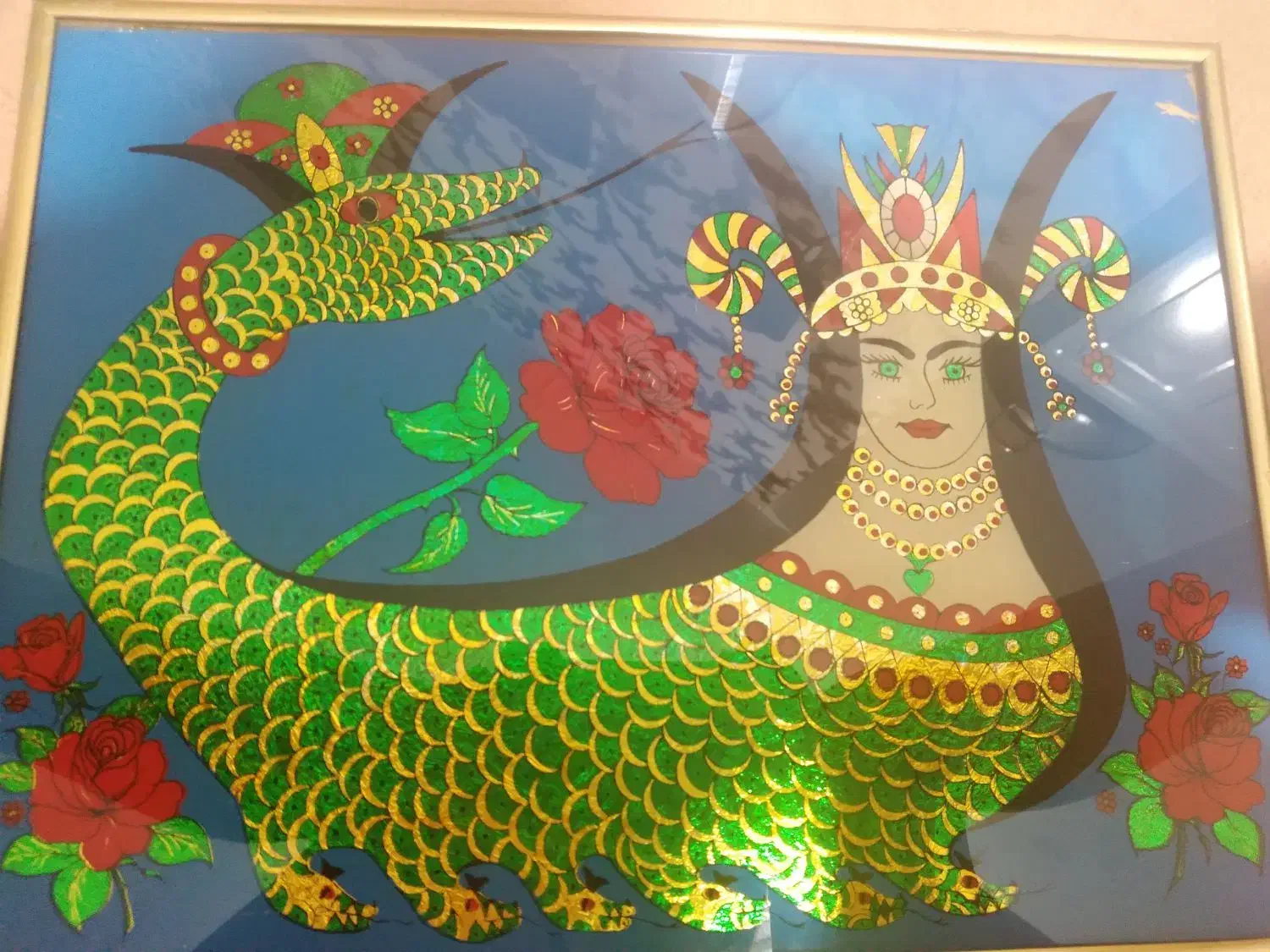 تابلو شاهماران کمیاب|کلکسیون اشیاء عتیقه|قره ضیاالدین, |دیوار