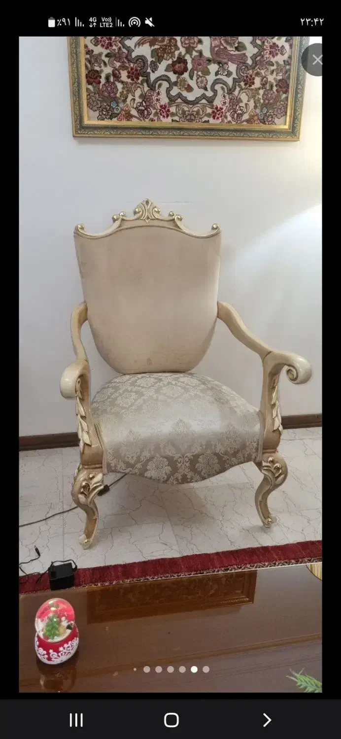 مبل ۹نفره به همراه غذاخوری۶نفره بامیزوعسلی|مبلمان خانگی و میز عسلی|همدان, |دیوار