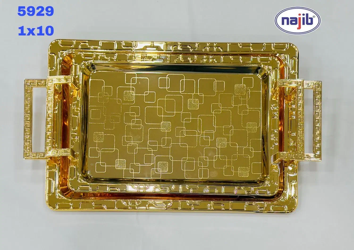 سینی ۲تیکه وارداتی طلایی و نقره کیفیت خوب|ظروف سرو و پذیرایی|تهران, شوش (باغ آذری)|دیوار