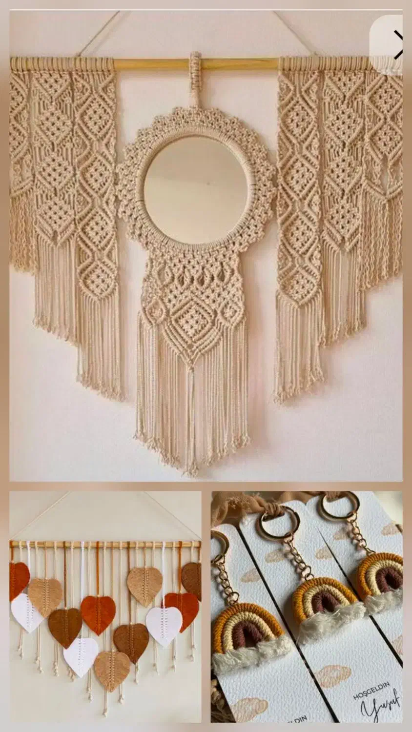 انواع بافتنی مکرومه گیفت دیوار کوب و...|حراج|نیشابور, بنیاد شهید|دیوار