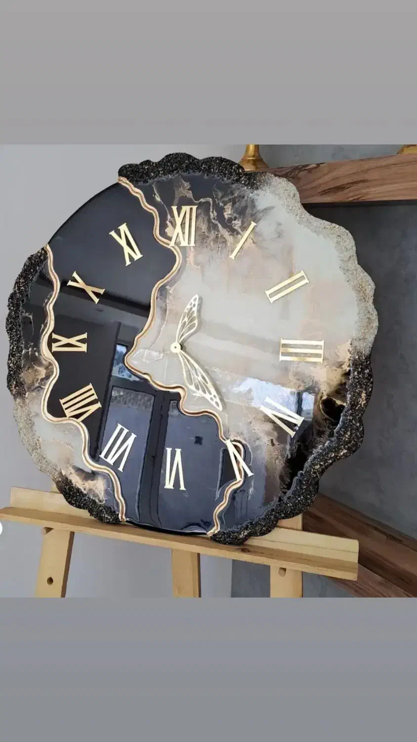 ساعت های خاص رزینی با هر طرح رنگ|ساعت دیواری و تزئینی|کمیجان, |دیوار