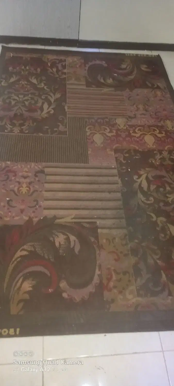 گلیم فرش ۴متری وپادری فرش کودک|گلیم، جاجیم، گبه|ری, دولت‌آباد|دیوار