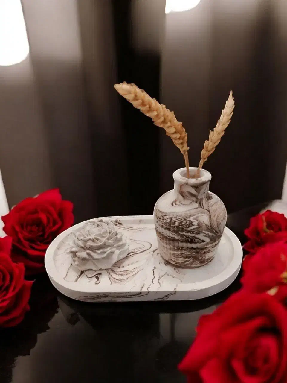 ست سنگمصنوعی سهپارچه در سهرنگپرفروش ماربلشیت|مجسمه، تندیس، ماکت|لاهیجان, شیخ زاهد|دیوار