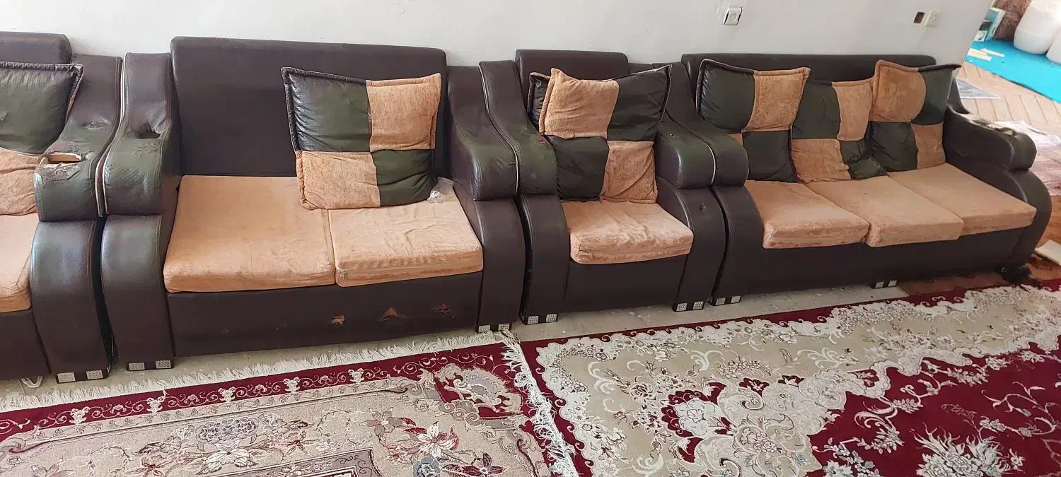 مبل هفت نفره|مبلمان خانگی و میز عسلی|فراشبند, |دیوار